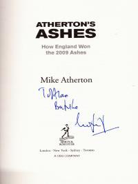 MICHAEL ATHERTON memorabilia signed Ashes cricket memorabilia book autograph Mike Atherton memorabilia