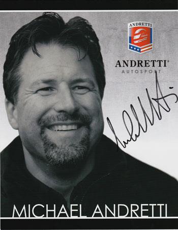 MICHAEL-ANDRETTI memorabilia signed-Andretti-Autosport-Motorsport-Indy-car-memorabilia biopic-autograph-card