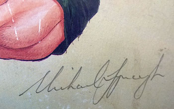 MICHAEL LYNAGH memorabilia Australia Wallabies signed John Ireland rugby print sports memorabilia autographed rugby memorabilia 