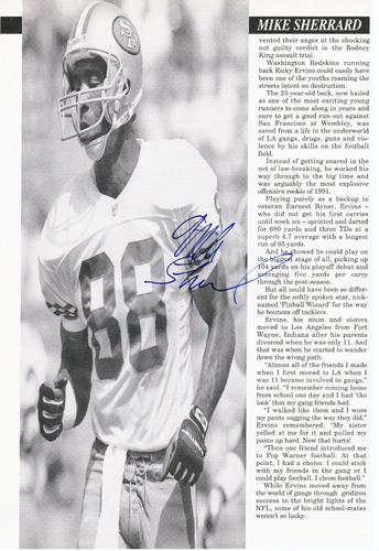 MIKE-SHERRARD-autograph-signed-America-Bowl-Wembley-1982-San-Francisco-49ers-memorabilia-american-Football