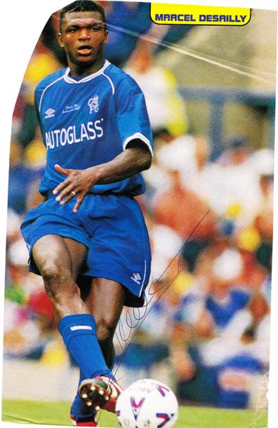 Marcel-Desailly-autograph-signed-Chelsea-FC-football-memorabilia-magazine-pic-France