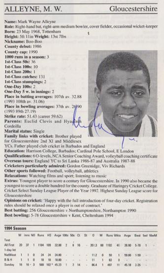 Mark-Alleyne-autograph-signed-gloucestershire-cricket-memorabilia-gloucs-ccc-captain-england-all-rounder-signature