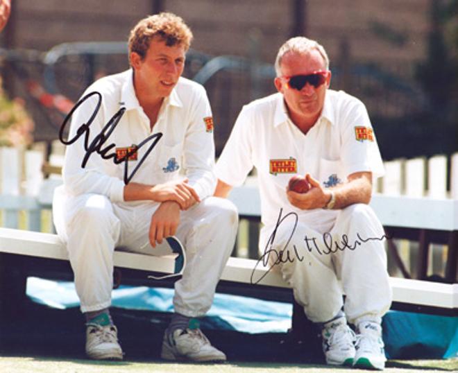Michael-Atherton-autograph-Keith-Fletcher-signed-england-cricket-memorabilia-lancs-ccc-essex-captain-athers-gnome-coach
