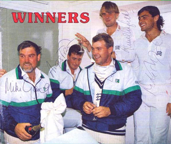 Middlesex-cricket-memorabilia-1990-County-champions-signed-Wisden-magazine-cover-Mike-Gatting-autograph-Mark-Ramprakash-signature-Tufnell-Fraser-Roseberry