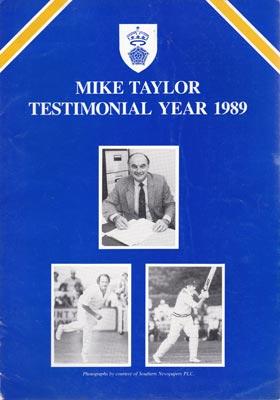 Mike-Taylor-1989-benefit-year-brochure-testimonial-hampshire-cricket-memorabilia-hants-ccc
