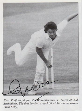 Neal-Radford-autograph-signed-worcs-ccc-cricket-memorabilia-worcestershire-fast-bowler-england-zimbabwe-zambia-lancs-8-55-signature