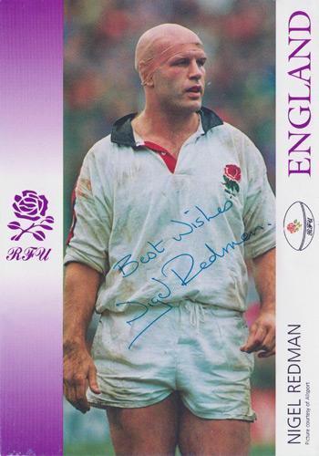 Nigel-Redman-autograph-signed-England-rugby-memorabilia-union-Bath-RFU-2003-world-cup-winners-second-row-lock-forward