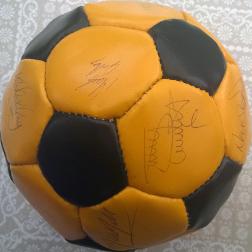 Old Maidstone-United-football-memorabilia-stones-autograph-signed-ball-soccer-team-squad-1980s-1897-1992-watling-street-dartford