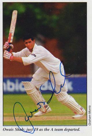 Owais-Shah-autograph-signed-Middlesex-cricket-memorabilia-England-u-19-under-captain-batsman-Eng-a-team-lions