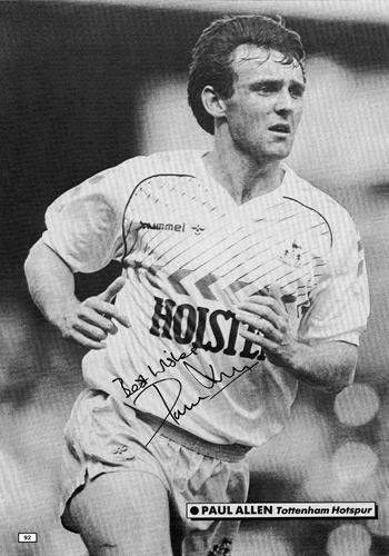 PAUL-ALLEN-memorabilia-autograph-tottenham-hotspur-spurs-fc-signed-football-photo-poster