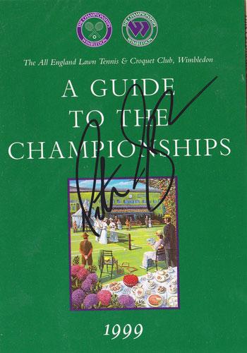 PETE SAMPRAS memorabilia signed Wimbledon memorabilia Championships Guide tennis memorabilia