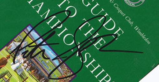 PETE-SAMPRAS-memorabilia-signed-Wimbledon-memorabilia-Championships-Guide-tennis-memorabilia-autograph