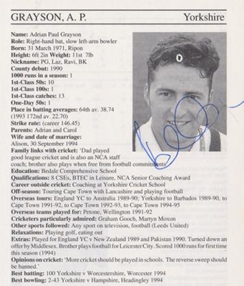 Paul-Grayson-autograph-signed-yorkshire-cricket-memorabilia-yorks-ccc-spinner-signature