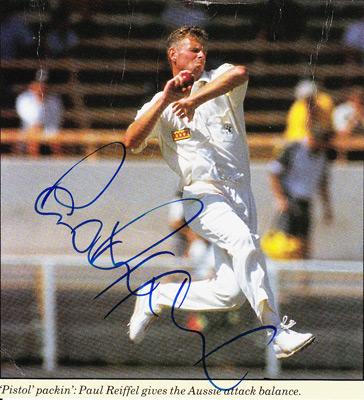 Paul-Reiffel-autograph-signed-Australia-cricket-memorabilia-fast-bowler-aussie-umpire