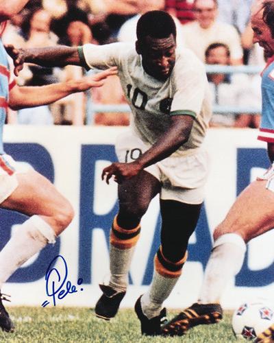 Pele-autograph-signed-Brazil-football-memorabilia-world-cup-soccer-Edson-Arantes-do-Nascimento-New-York-Cosmos-Sao-Paolo-Brasil-Samba