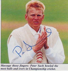 Peter-Such-autograph-signed-Essex-cricket-memorabilia-England-spinner-batting-number-11
