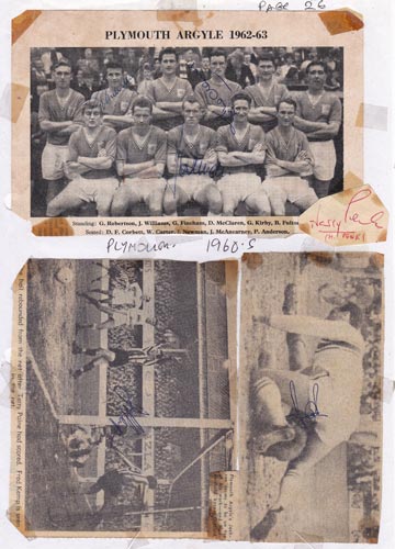 Plymouth-Argyle-FC-football-memorabilia-1960s-signed-team-photo-player-autographs