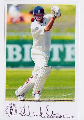 ROB KEY signed Kent CCC England cricket memorabilia autograph card Rob Key memorabilia