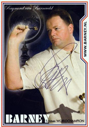 RAYMOND van BARNEVELD memorabilia signed bdo memorabilia RVB memorabilia barney PDC memorabilia darts memorabilia photo