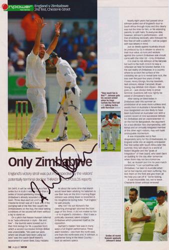 Richard-Johnson-autograph-signed-Middlesex-cricket-memorabilia-Middx-CCC-county-fast-bowler-ten-10-wickets-England-test-match-cap-zimbabwe-tour