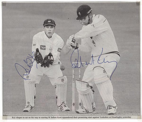 Rob-Key-autograph-signed-kent-cricket-memorabilia-robert-batsman-captain-richard-blakey-yorks-ccc-signature-wicket-keeper-2001