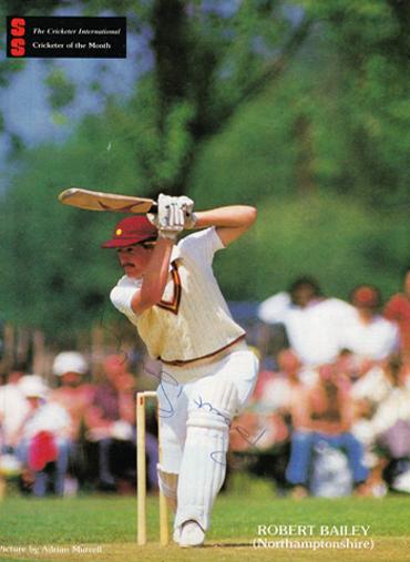 Robin-Bailey-Cricket-memorabilia-signed-Northants-CCC-Cricketer-poster-350