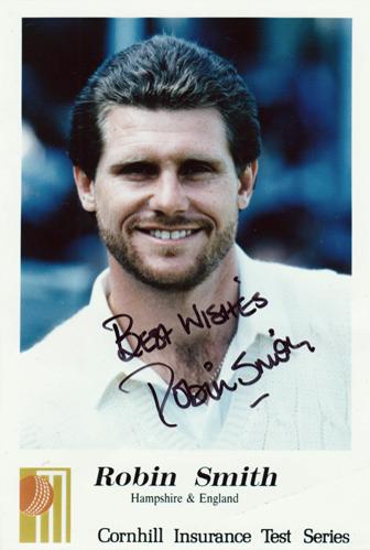 Robin-Smith-autograph-signed-England-cricket-memorabilia-Hampshire-CCC-Hants