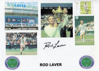 ROD LAVER signed first day cover tennis memorabilia wimbledon grand slam aiutograph