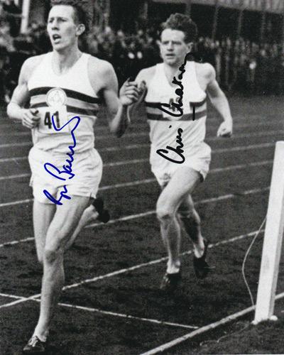 Roger-Bannister-memorabilia-signed-Athletics-memorabilia-sub-four-minute-mile-record-autograph-Sir-Iffley-road-sir-chris-chataway-memorabilia-chris-brasher-memorabilia
