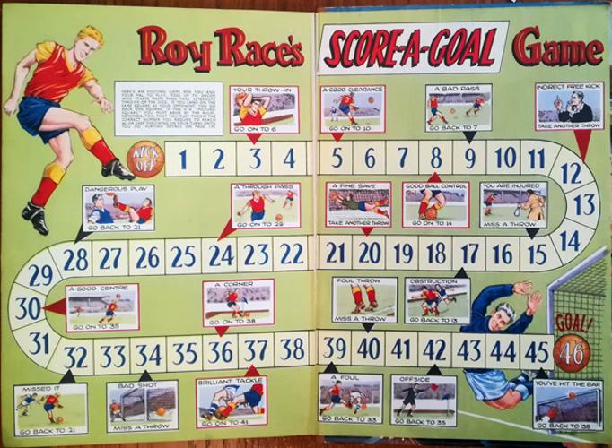 Roy-of-the-Rovers-football-memorabilia-1958-annual-roy-race-cover-art-soccer-comic-strip-collectables-fleetwood-editions-publishing