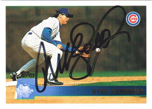 Ryne-Sandberg-autograph-signed-chicago-cubs-memorabilia-1996-topps-mlb-baseball-card-hall-of-fame-second-base-silver-slugger-gold-glove-phillies-manager-ryno