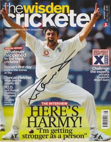 STEVE HARMISON memorabilia signed England Test cricket memorabilia