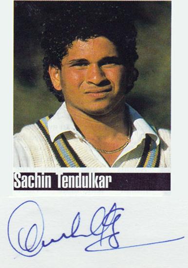 Sachin Tendulkar memorabilia signed India Test photo cricket memorabilia
