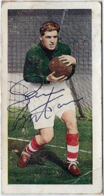 Sam-Bartram-signed-Charlton-Athletic-football-memorabilia-1950s-player-card-autograph-Addicks