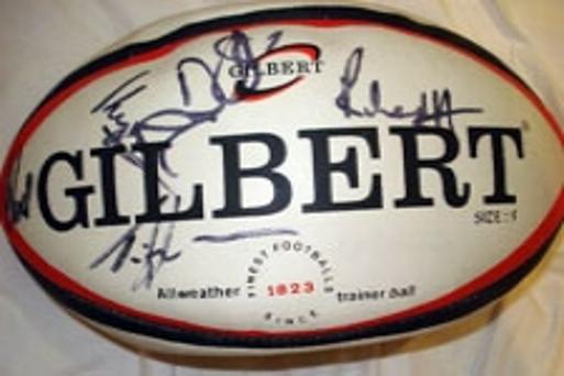 Saracens memorabilia signed rugby ball memorabilia