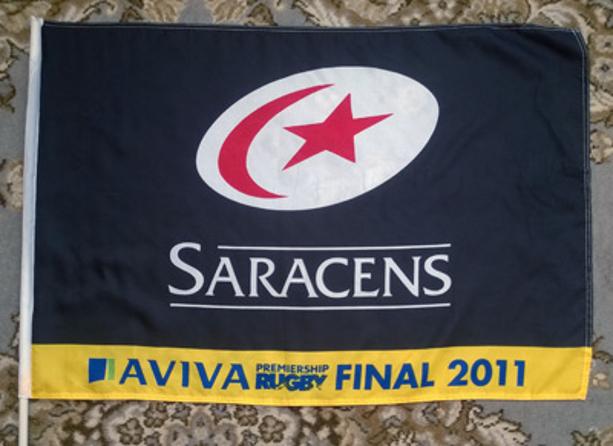 Saracens-rugby-memorabilia-2011-aviva-premiership-final-twickenham-leicester-tigers-flag-union-champions