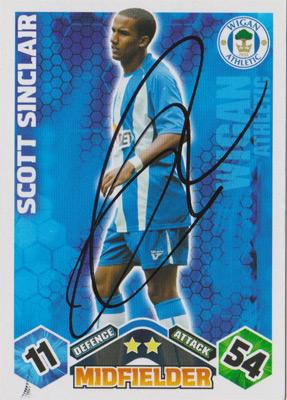 Scott-Sinclair-autograph-signed-Wigan-Athletic-FC-football-memorabilia-signature-Chelsea-Swansea-Celtic-Great-Britain-Olympic-soccer-team-2012