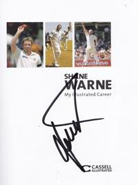 Shane-Warne-autograph-signed-australia-cricket-memorabilia-book-my-illustrated-career-leg-spinner-baggy-green-cap-signature-first-edition-2006