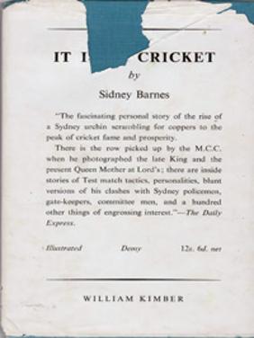Sidney-Barnes-autralia-cricket-memorabilia-aussie-Eye-on-the-Ashes-book-diary-1953-first-edition