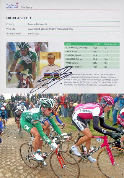 Sir-Bradley-Wiggins-autograph-Tour-of-Britian-cycling-memorabilia-signature-team-credit-agricole-2004-programme-signed-paris-roubaix-world-champion-sky-de-france
