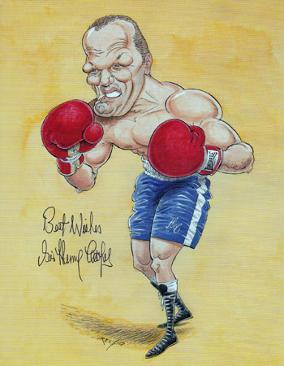Sir Henry Cooper Signed John Ireland page print.