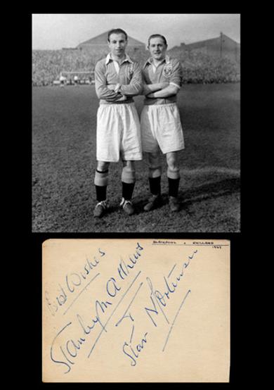 Sir-STANLEY-MATTHEWS-autograph-signed-Blackpool-football-memorabilia-1949-Stan-Mortensen-autograph-1953-FA-Cup-Final-A4