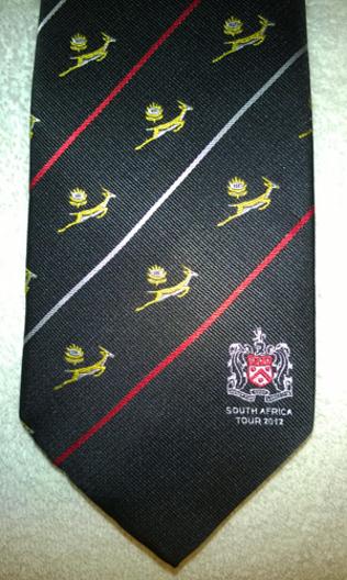 South-Africa-2012-Tour-official-necktie-tie-Springboks-rugby-union-memorabilia