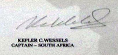 South-Africa-cricket-memorabilia-An-Historic-Moment-1st-Test-Match-England-Lords-July-1994-artist-Terence-Macklin-Michael-Atherton-signed-Kepler-Wessels-autograph-