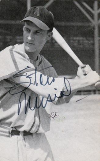 Stan-Musial-autograph-signed-MLB-baseball-memorabilia-St-Louis-Cardinals-Stan-the-man-hall-of-fame postcard
