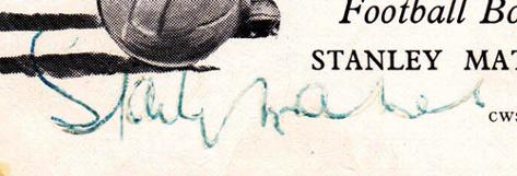 Stanley shop matthews autograph