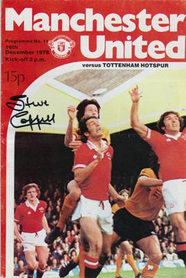 Steve-Coppell-autograph-signed-Manchester-United-football-memorabilia-dec-1978-programme-v-Spurs-tottenham-hotspur-old-trafford-man-utd-signature