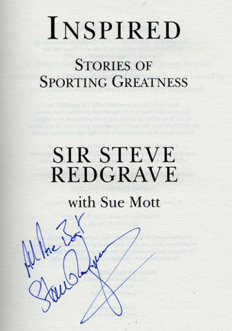 Steve-Redgrave-memorabilia-signed-Inspired-Sporting-Greatness-book-rowing-memorailia-olympics-memorabilia-Sir-Steven-Redgrave-memorabilia-autograph
