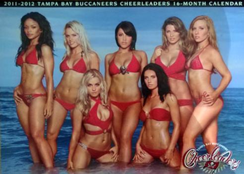 TAMPA BAY BUCCANEERS memorabilia CHEERLEADERS signed Swimsuit Calendar NFL memorabilia