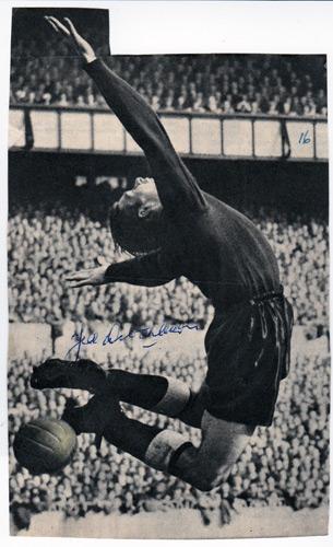 Ted-Ditchburn-autograph-signed-Spurs-football-memorabilia-Tottenham-Hotspur-goalkeeper-goalie-1950s-England-Lilywhites-Edwin-White-Hart-Lane